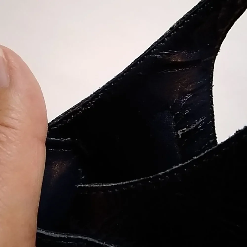 AEROSOLS LEATHER UPPER BALANCE BLACK WOMEN SHOES SIZE 9M
